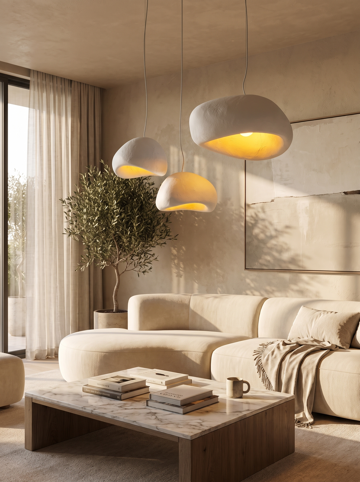 Wabi Sabi Minimalist LED Pendant: Forgiving in Any Room