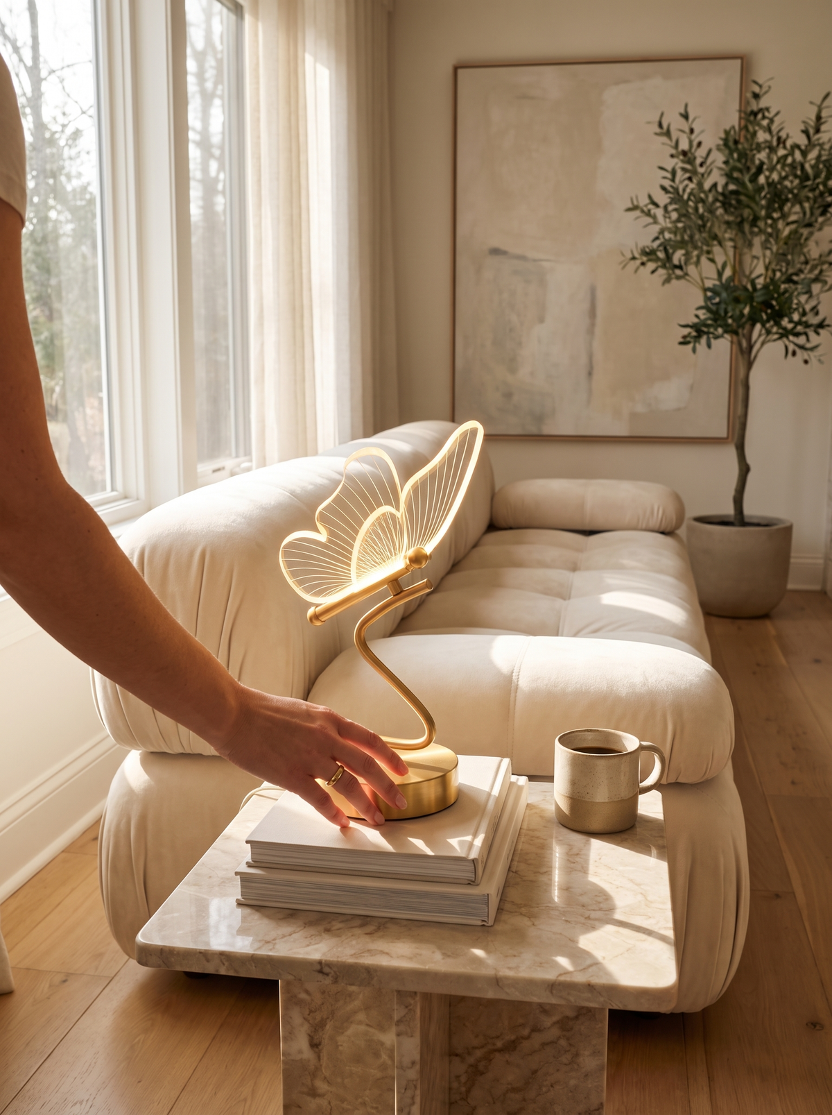 Butterfly LED Table Lamp: From Sleepy To Bright