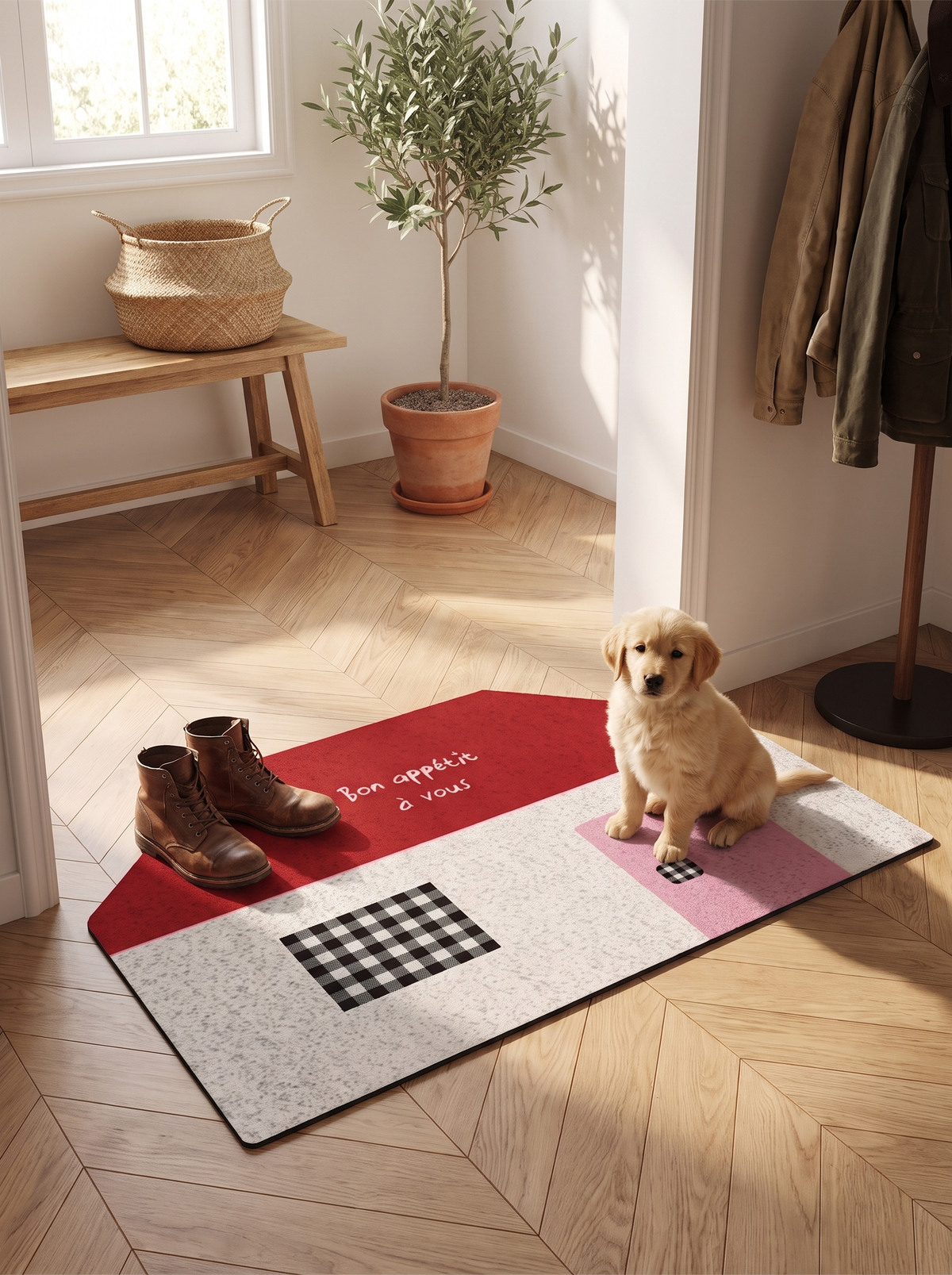 Korean House Print Loop Doormat: Three Sizes, Two Prints