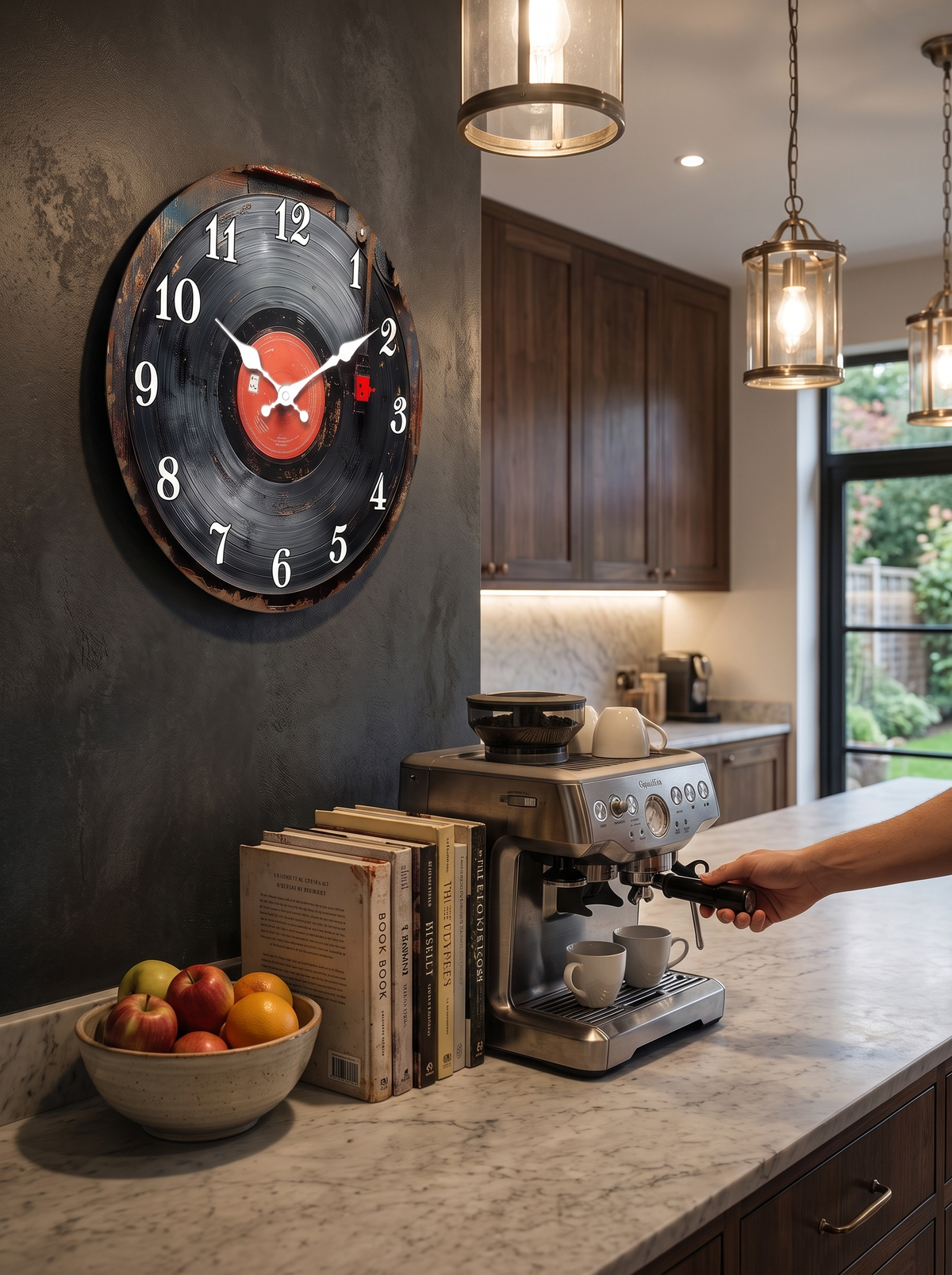 Vinyl Record Wooden Wall Clock: Part Clock, Part Album
