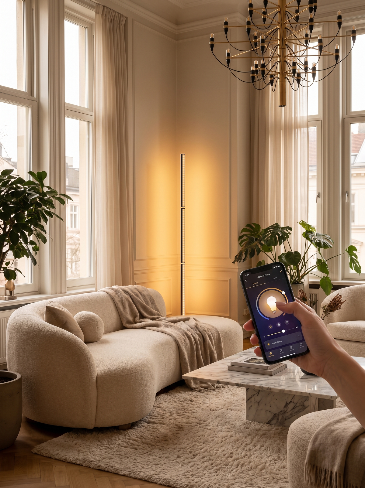 Music Sync LED Corner Lamp: Control From Your Phone