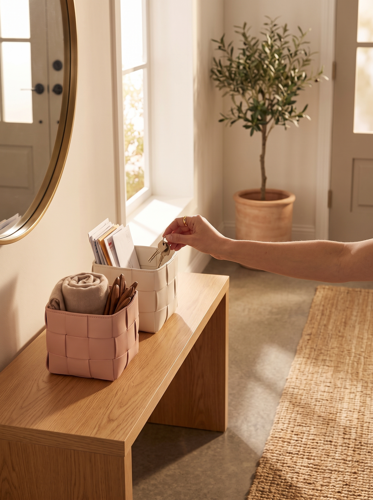 Square Desktop Storage Basket: A Home for Loose Things