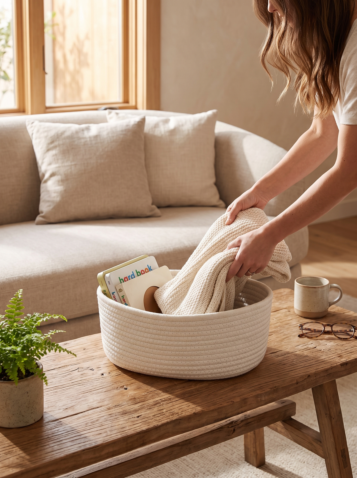 Cotton Rope Storage Basket: Pick the Size for the Job