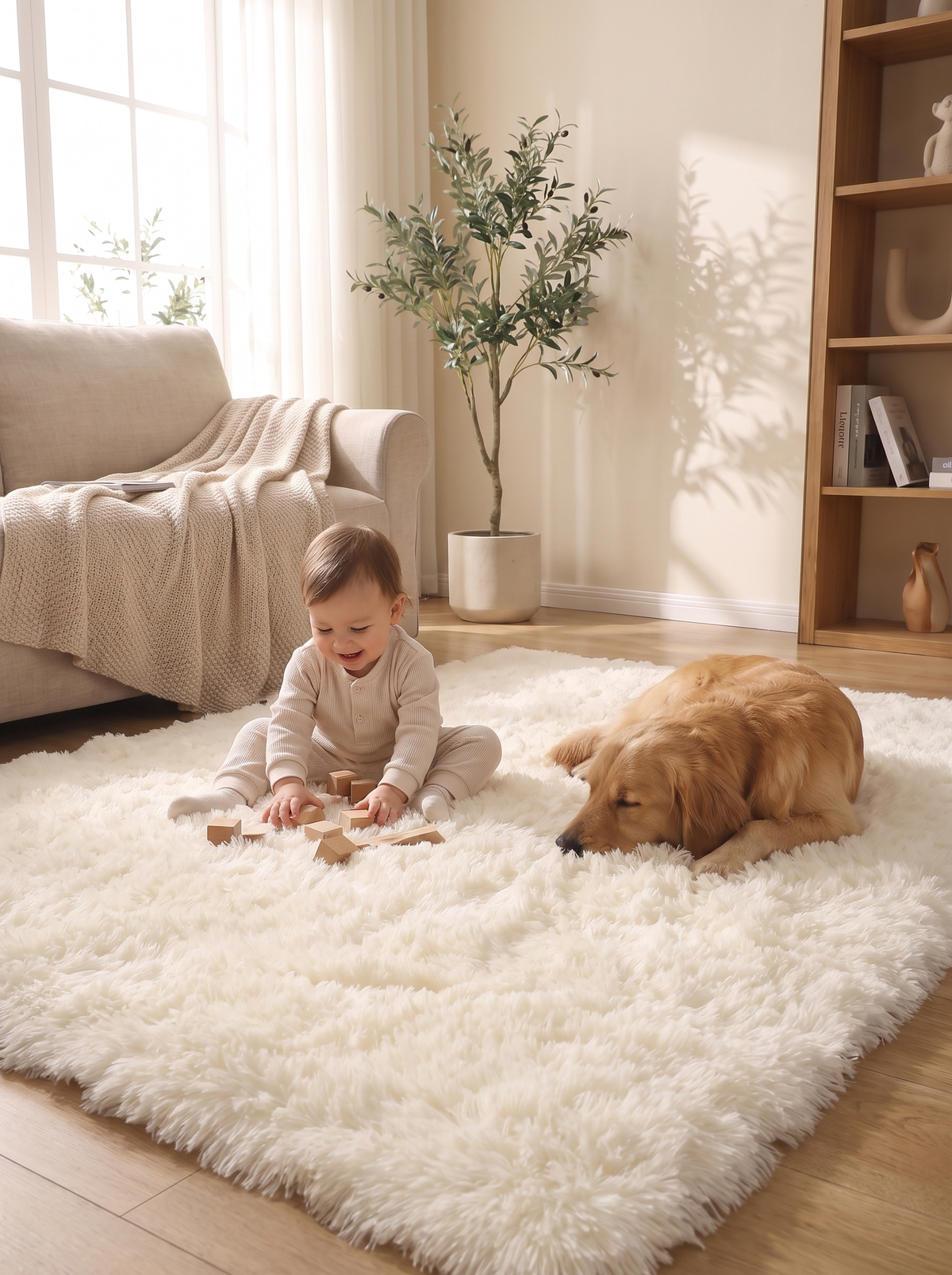 Washable Long Pile Shag Rug: Wash It, Fluff It, Done