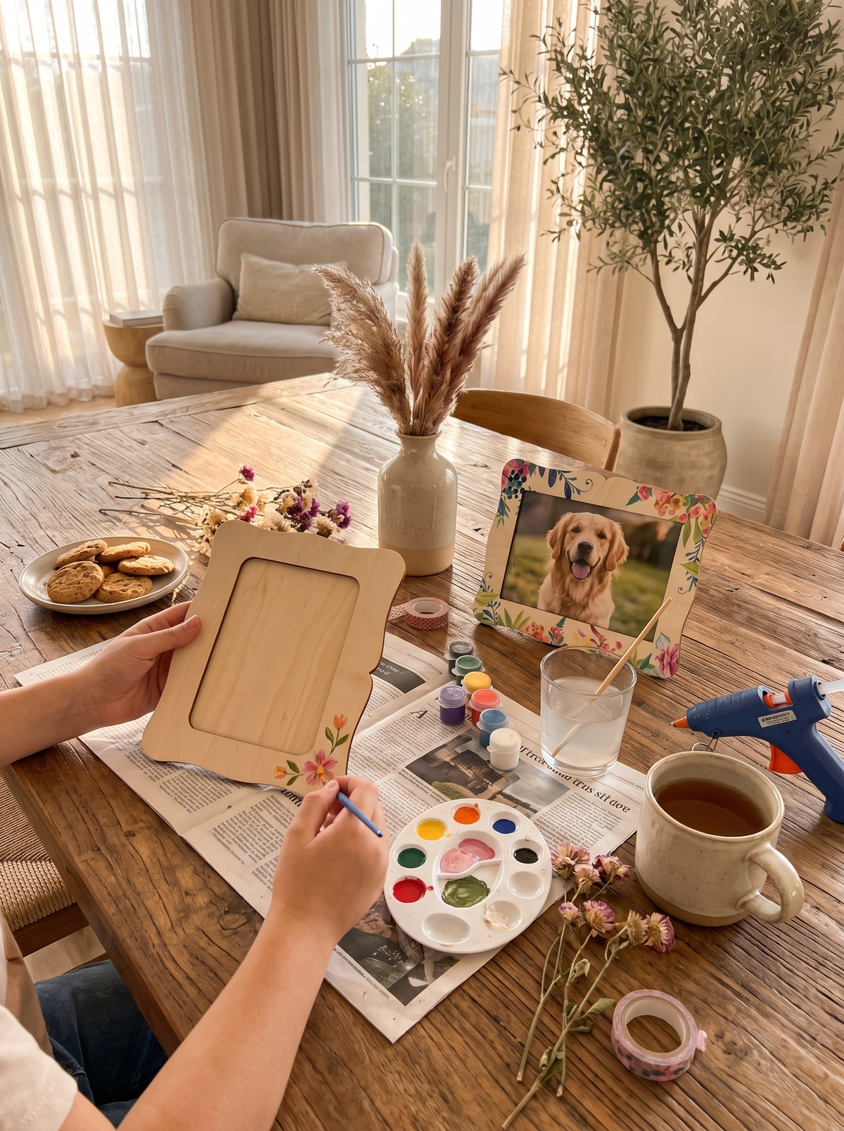 Unfinished Wooden Craft Photo Frames: A Craft Afternoon In A Box