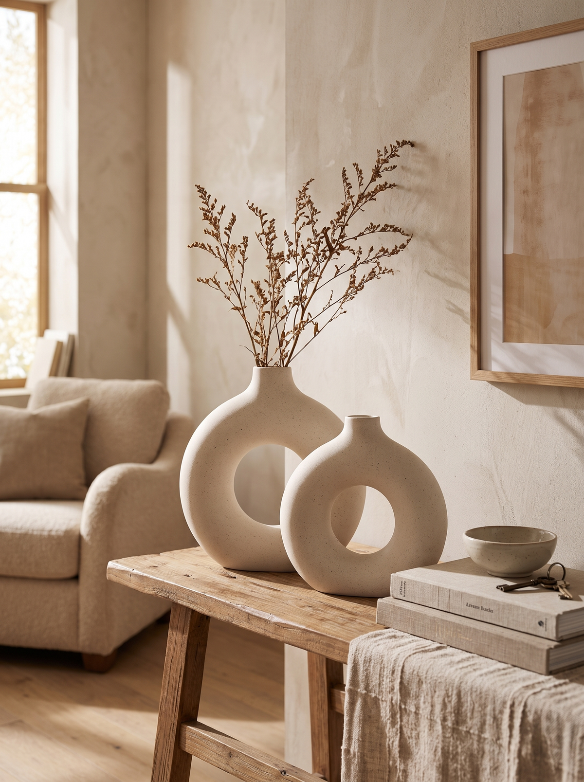 Ceramic Donut Ring Vase: A Circle That Frames