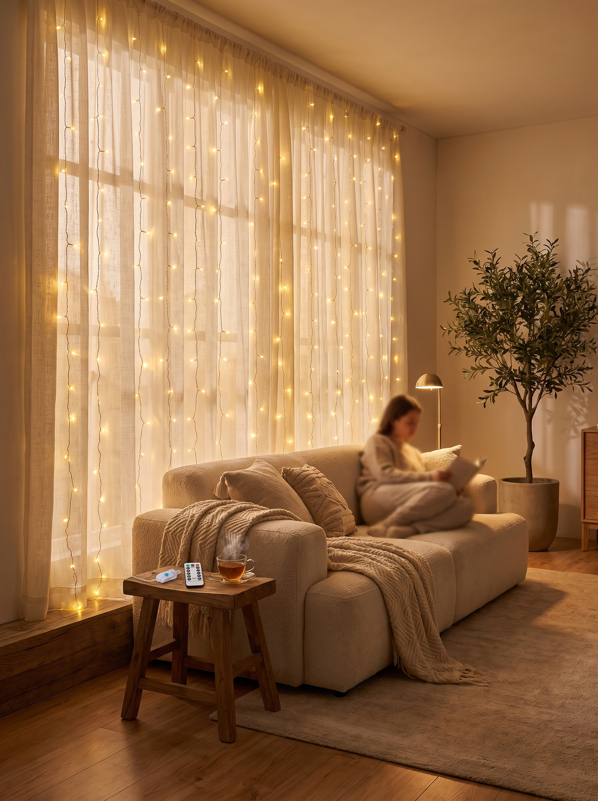 USB Remote Fairy Curtain Lights: Hang it your way