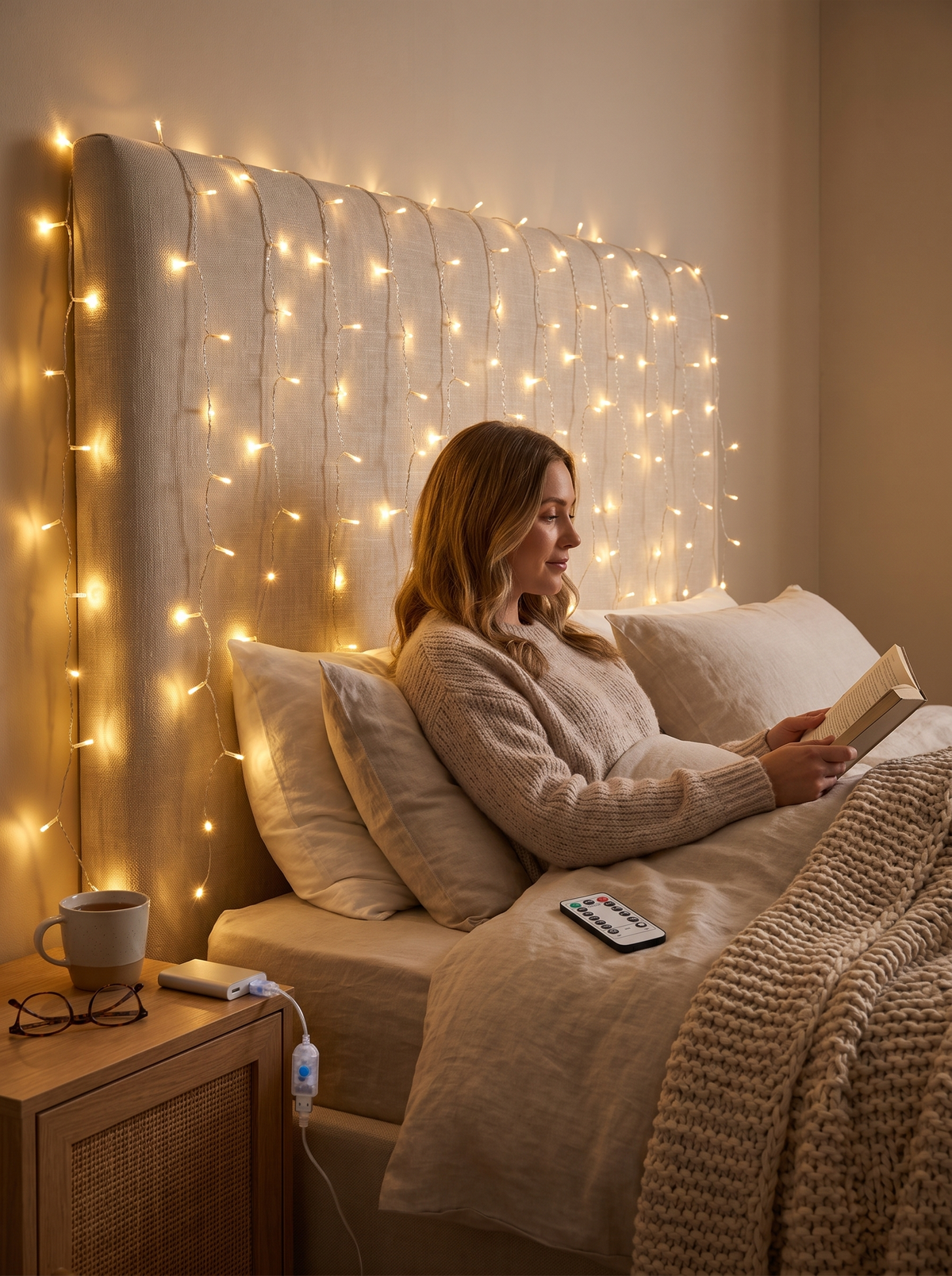 USB Remote Fairy Curtain Lights: A wall of light