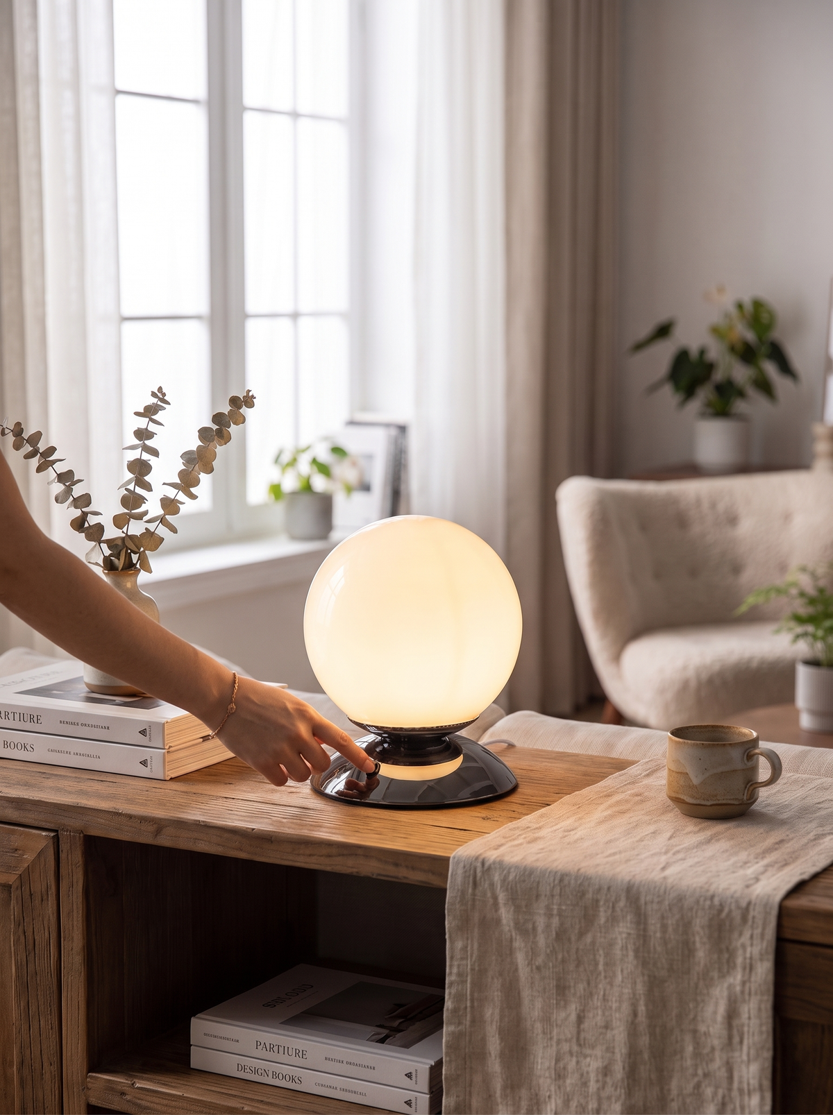 Globe Spire Glass Table Lamp: Pick Your Tint