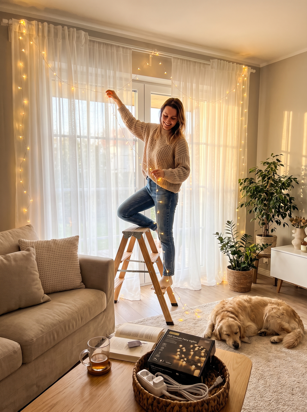 LED Curtain Fairy String Lights: Sized For Your Wall