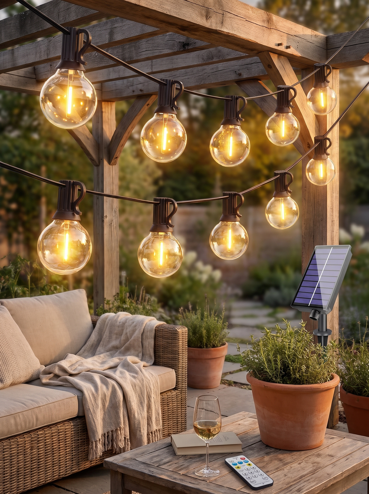 Solar G40 Outdoor String Lights: Built For Weather