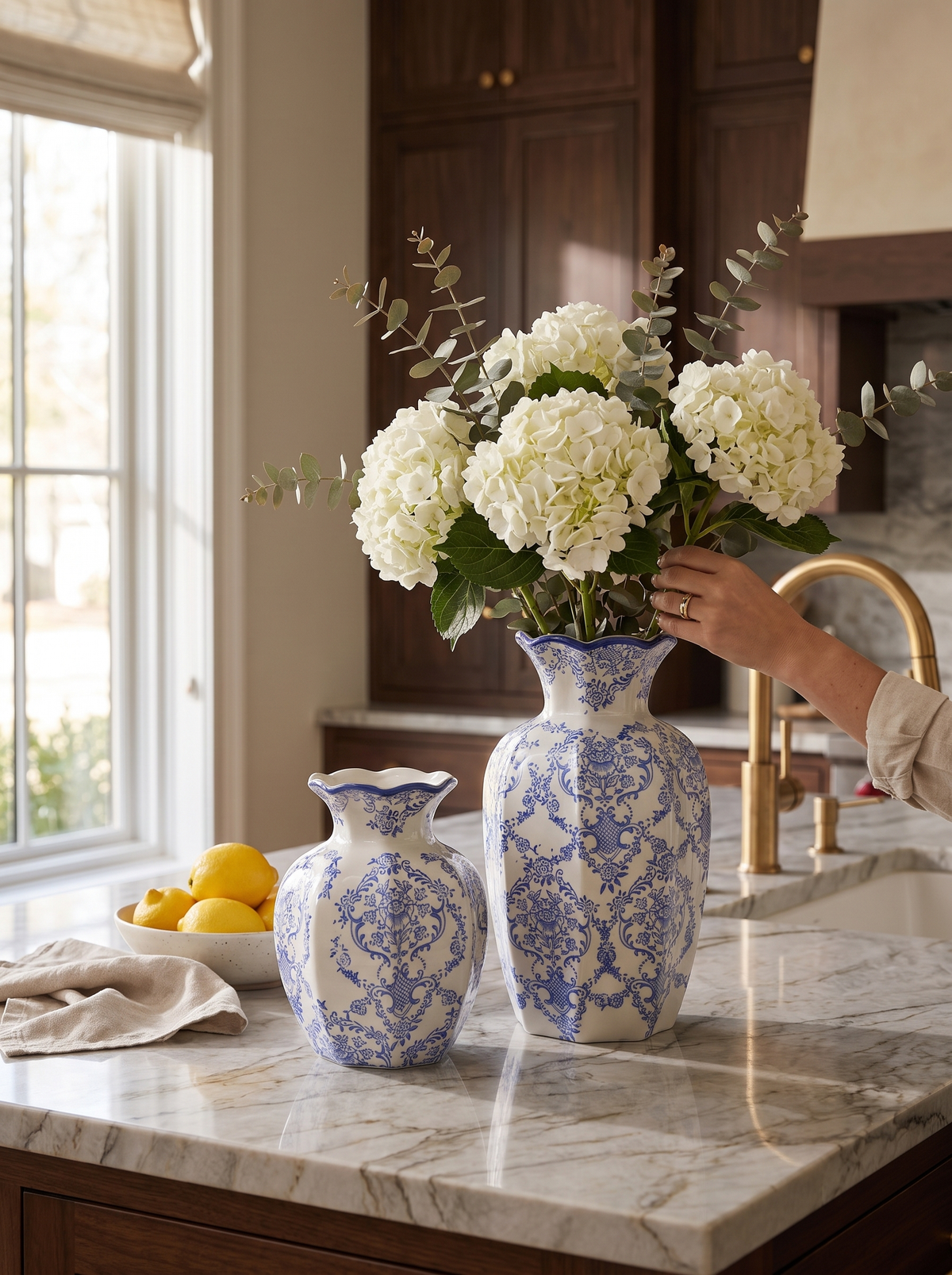 Hand-Painted Blue and White Porcelain Vase: Centuries Of Blue And White