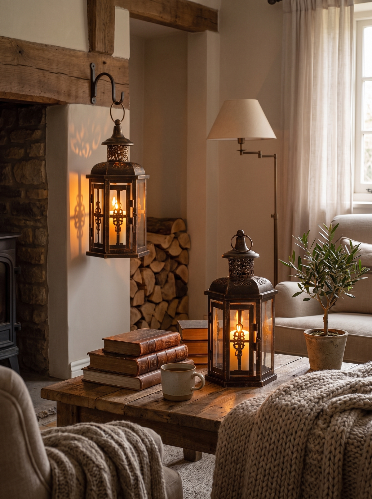 Vintage Iron Hanging Candle Lantern: Hang It Or Stand It