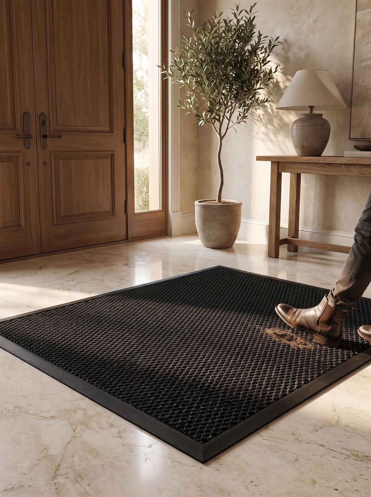 Super Soft Non-Slip Entrance Mat: Hotel Lobby Underfoot